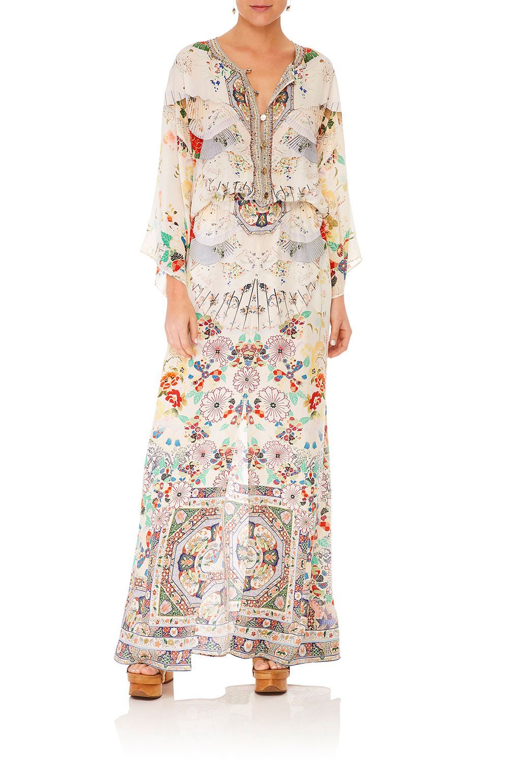 CAMILLA TIME AFTER TIME SPLIT POCKET DRESS