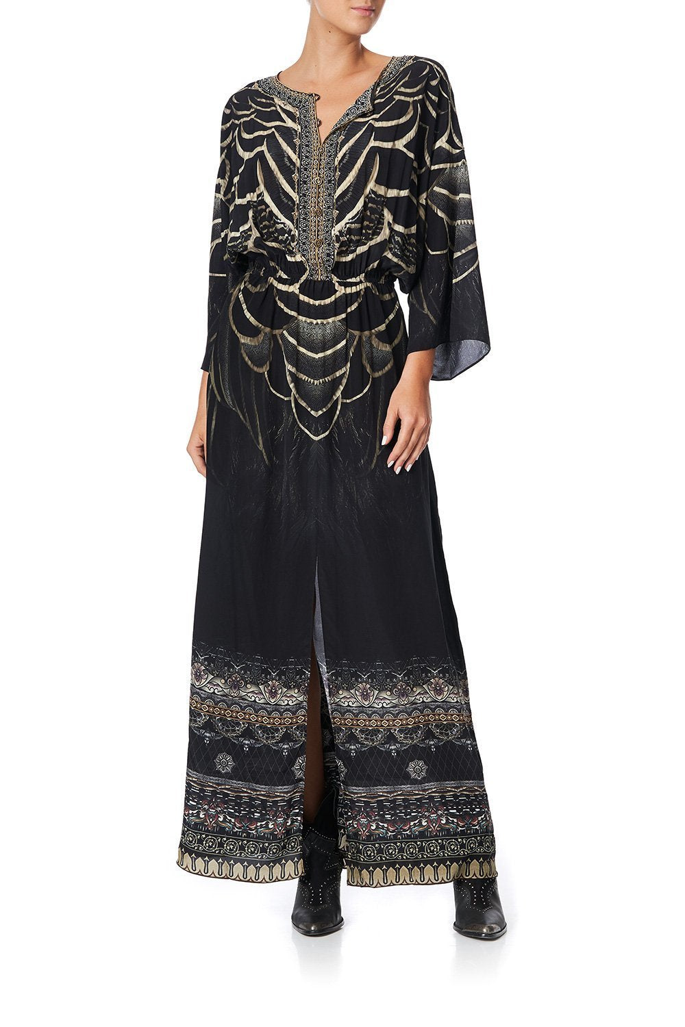 SPLIT POCKET DRESS UNDER A FULL MOON