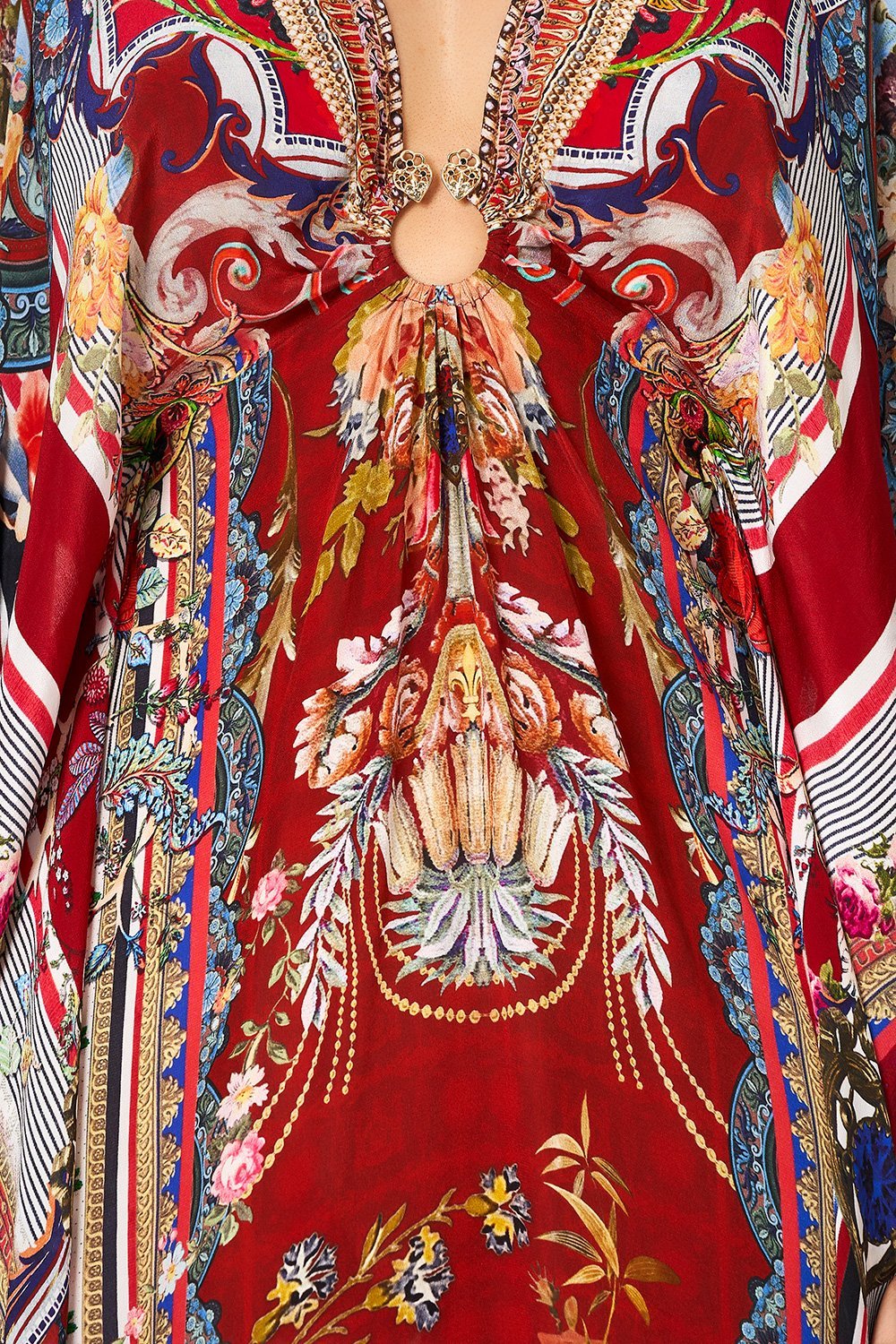 CAMILLA SPLIT SLEEVE KAFTAN W HARDWARE COSTUME PARTY