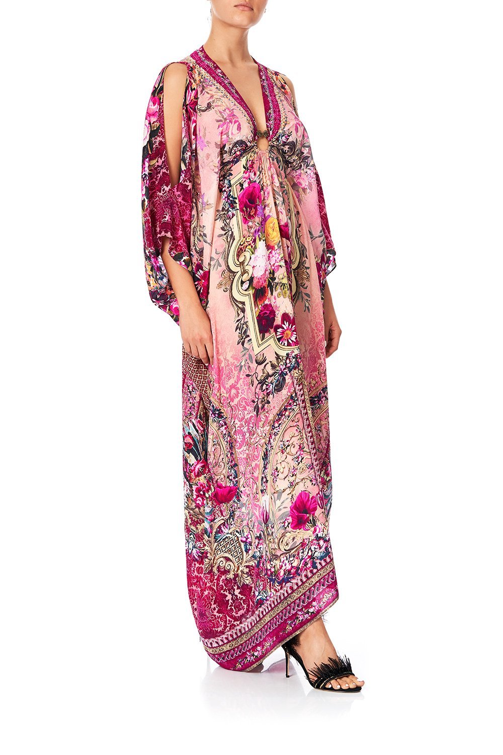 CAMILLA SPLIT SLEEVE KAFTAN W HARDWARE LA BELLE