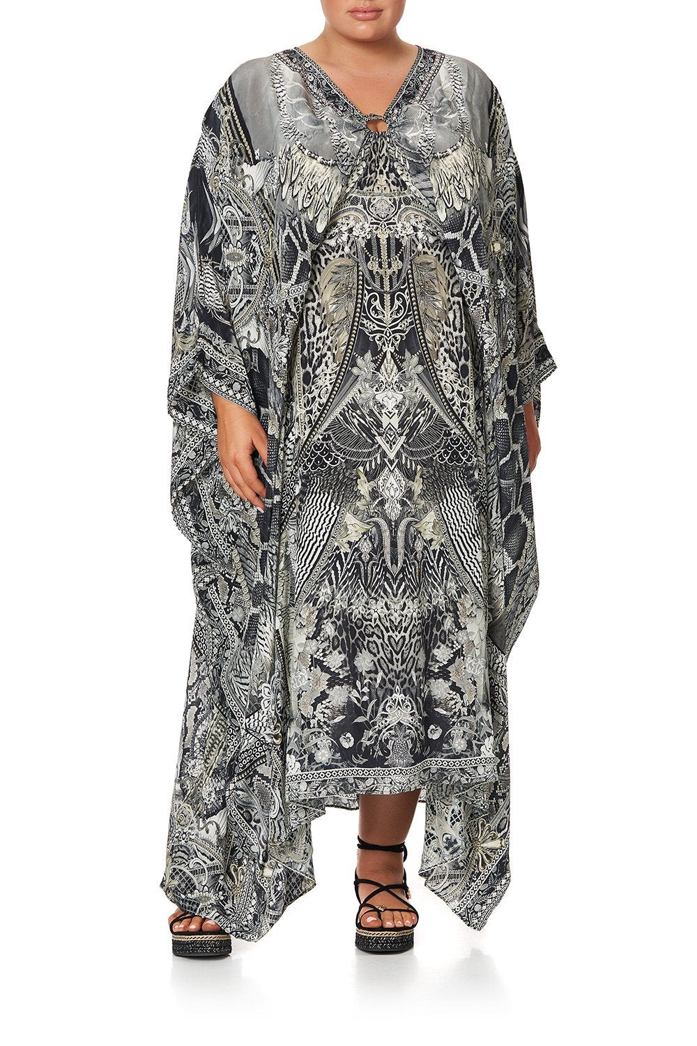 SPLIT SLEEVE KAFTAN WITH HARDWARE ONE TRIBE