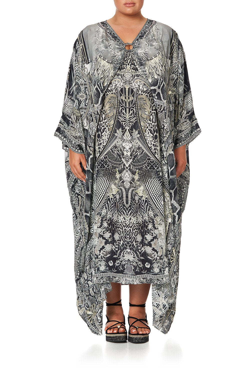 SPLIT SLEEVE KAFTAN WITH HARDWARE ONE TRIBE