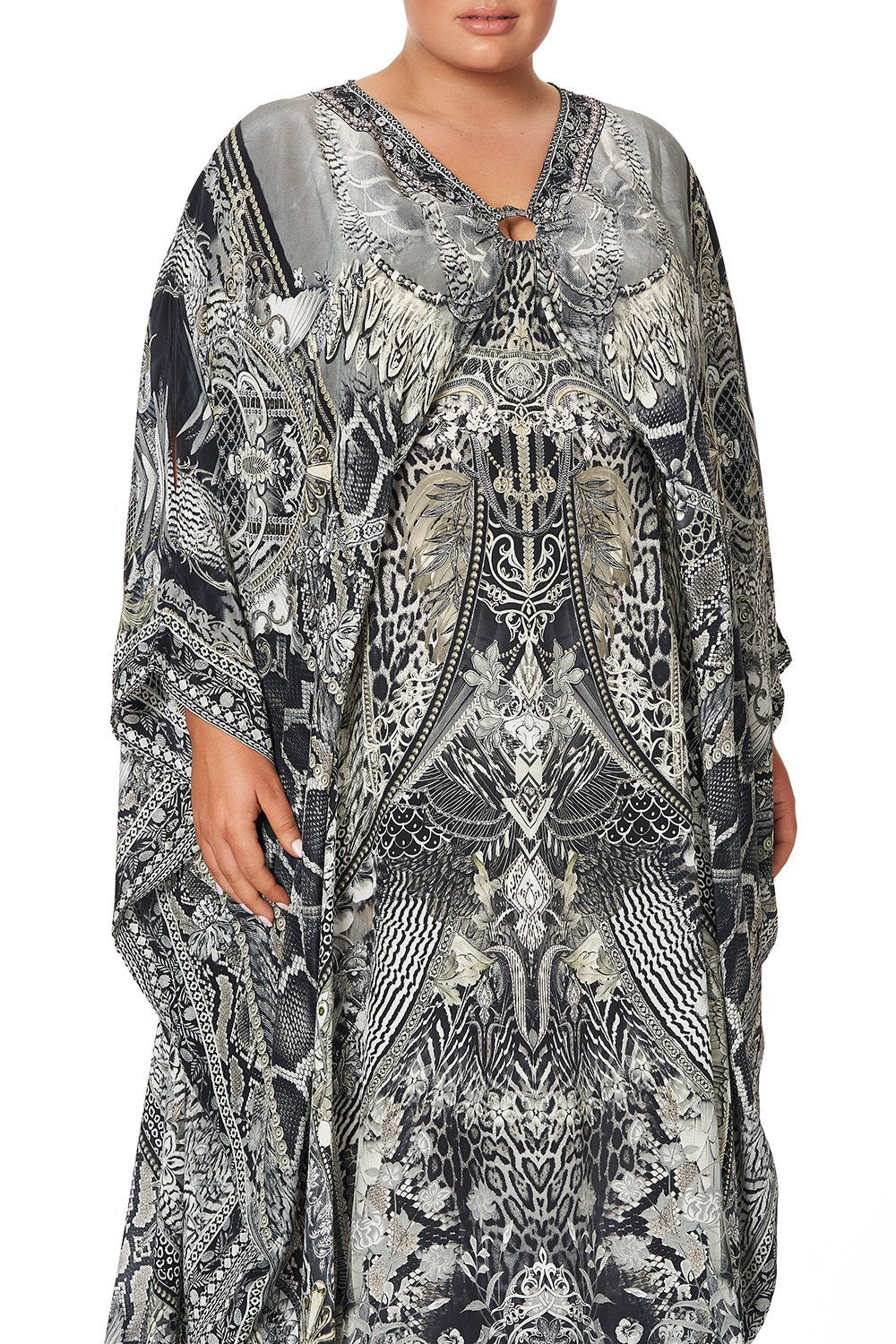 SPLIT SLEEVE KAFTAN WITH HARDWARE ONE TRIBE