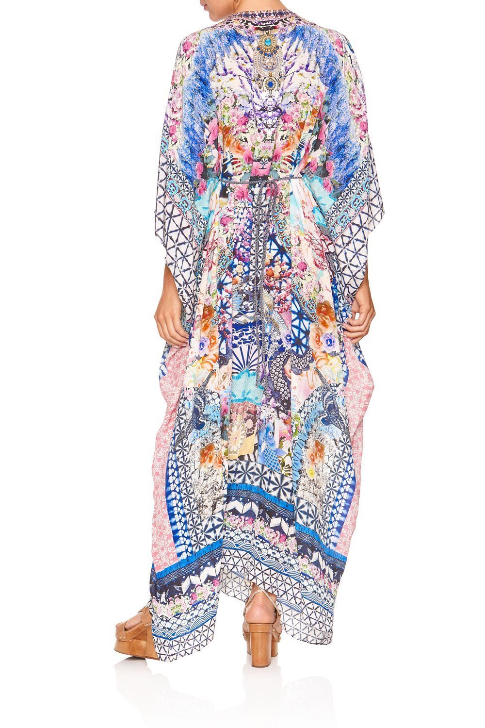 SPLIT SLEEVE KAFTAN WITH HARDWARE SHIBORI SHORES