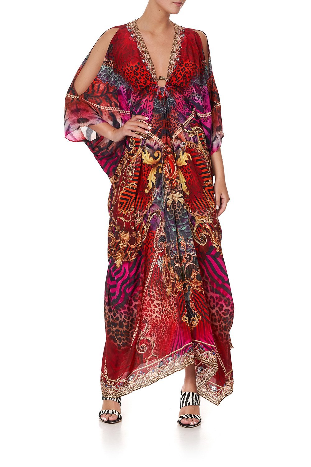 SPLIT SLEEVE KAFTAN WITH HARDWARE SLAVE TO THE RHYTHM