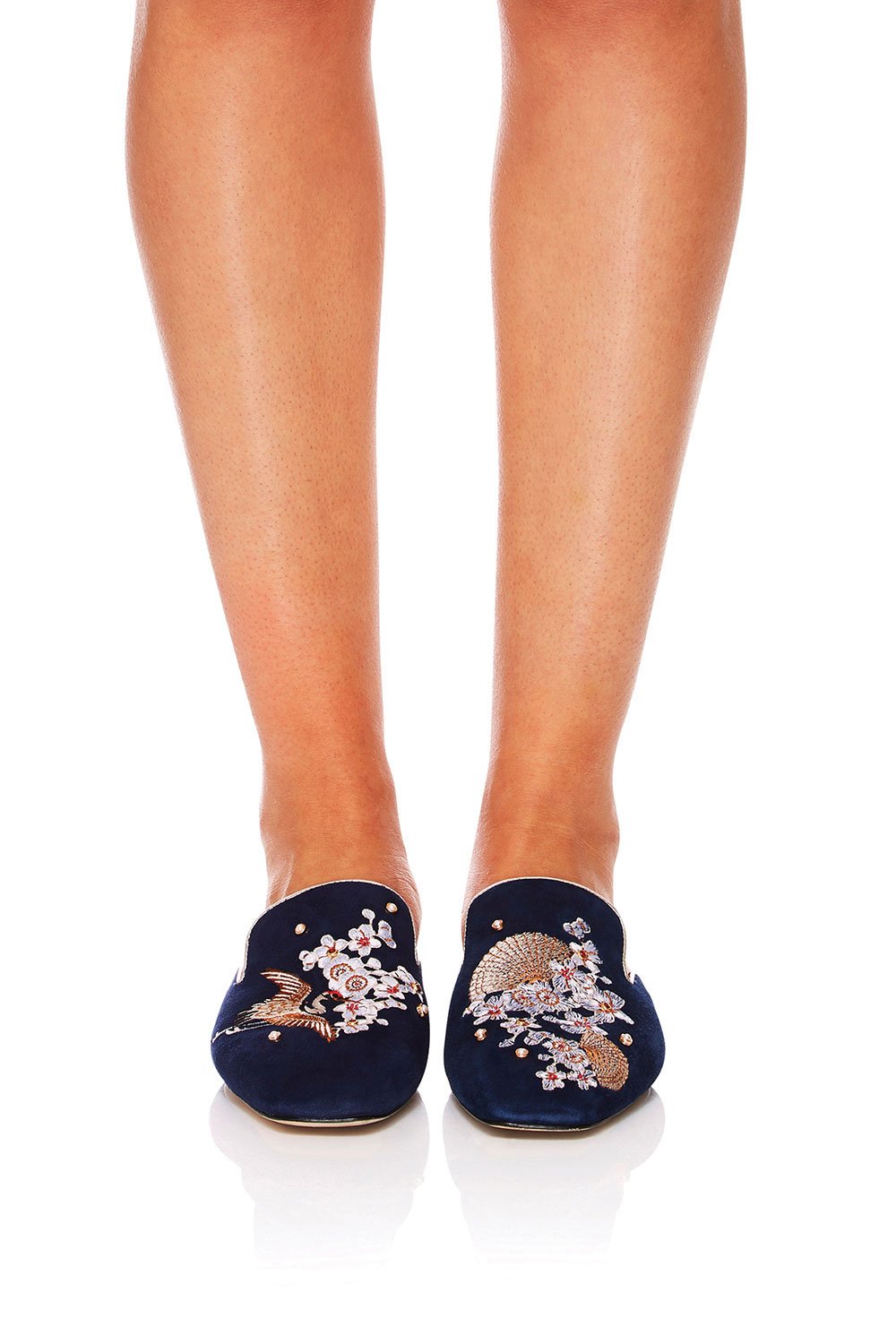 CAMILLA TOKYO TRIBE SQUARE TOE SLIPPER