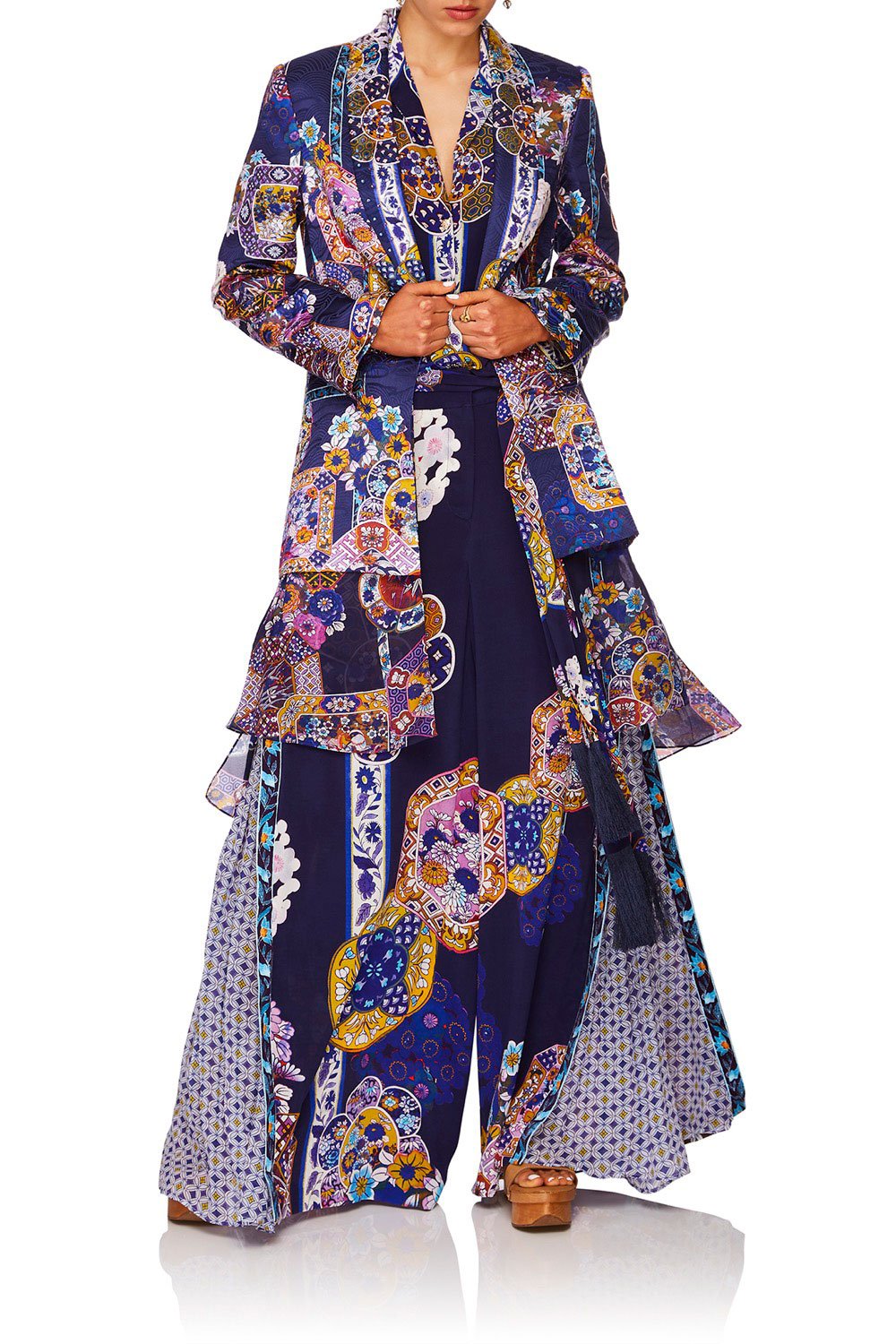 CAMILLA STAR GAZER BLAZER WCHIFFON CONTRAST