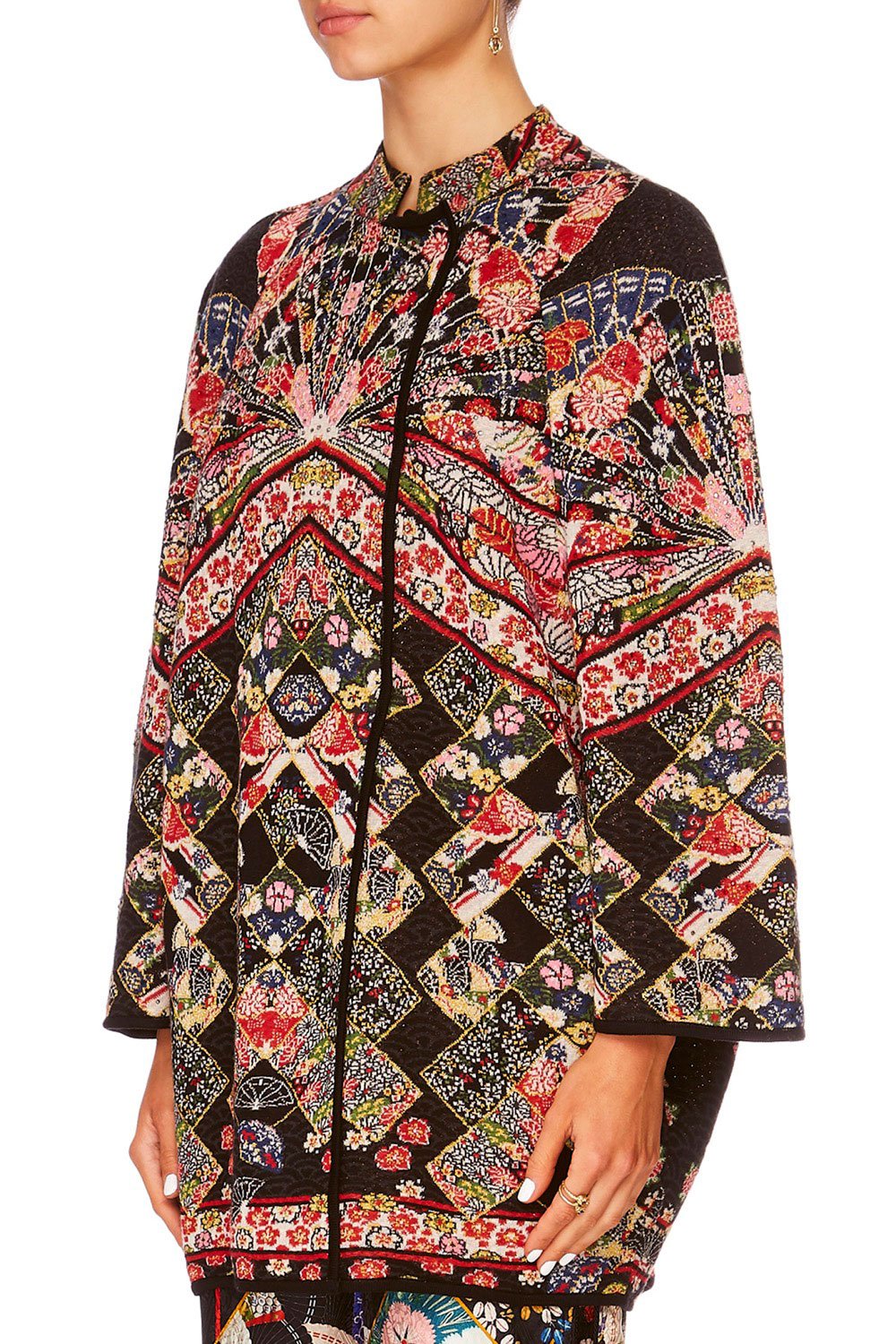 CAMILLA STAR GIRL REVERSIBLE KNIT COCOON COAT