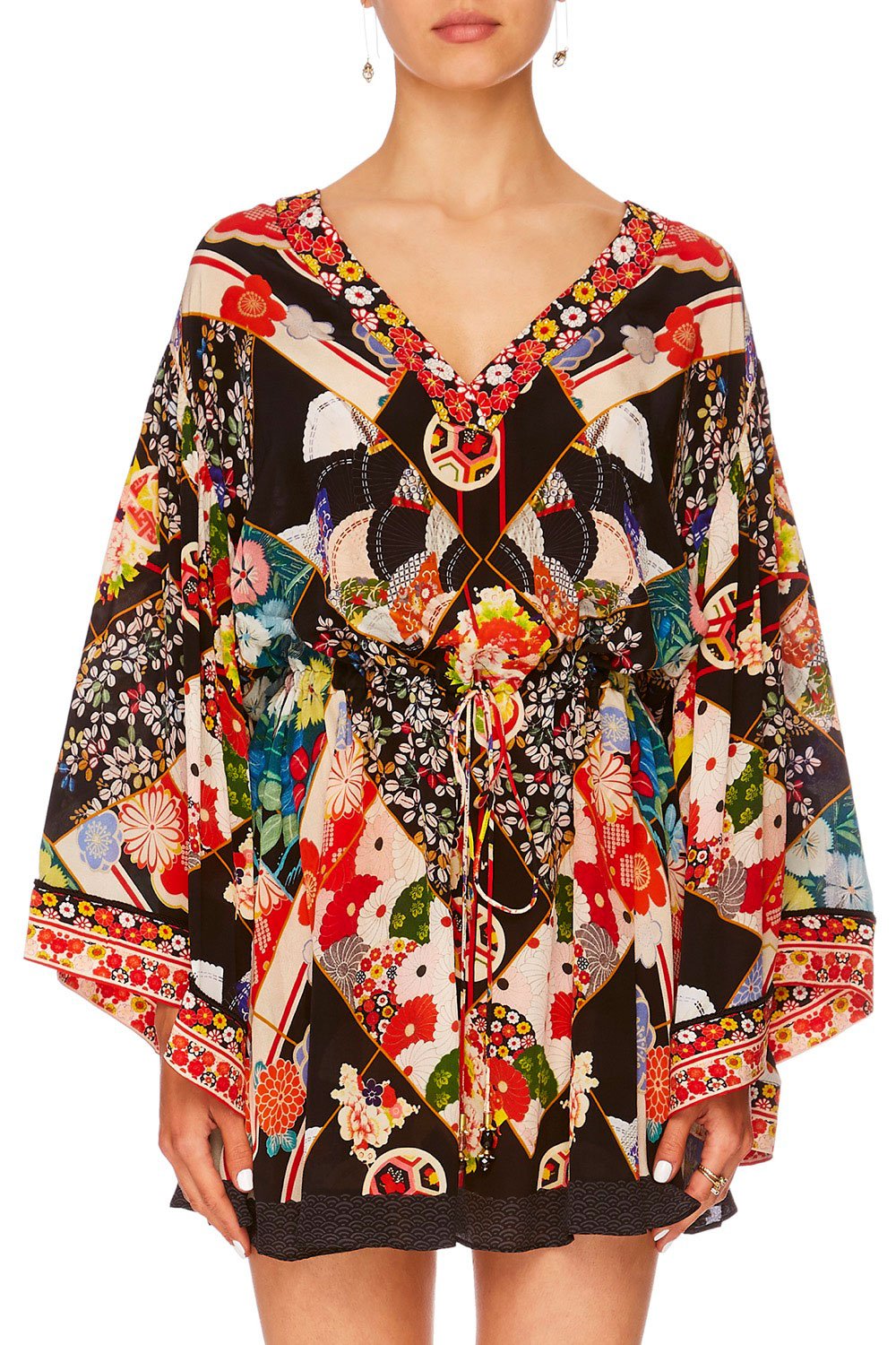 CAMILLA STAR GIRL V-NECK WIDE SLEEVE DRESS