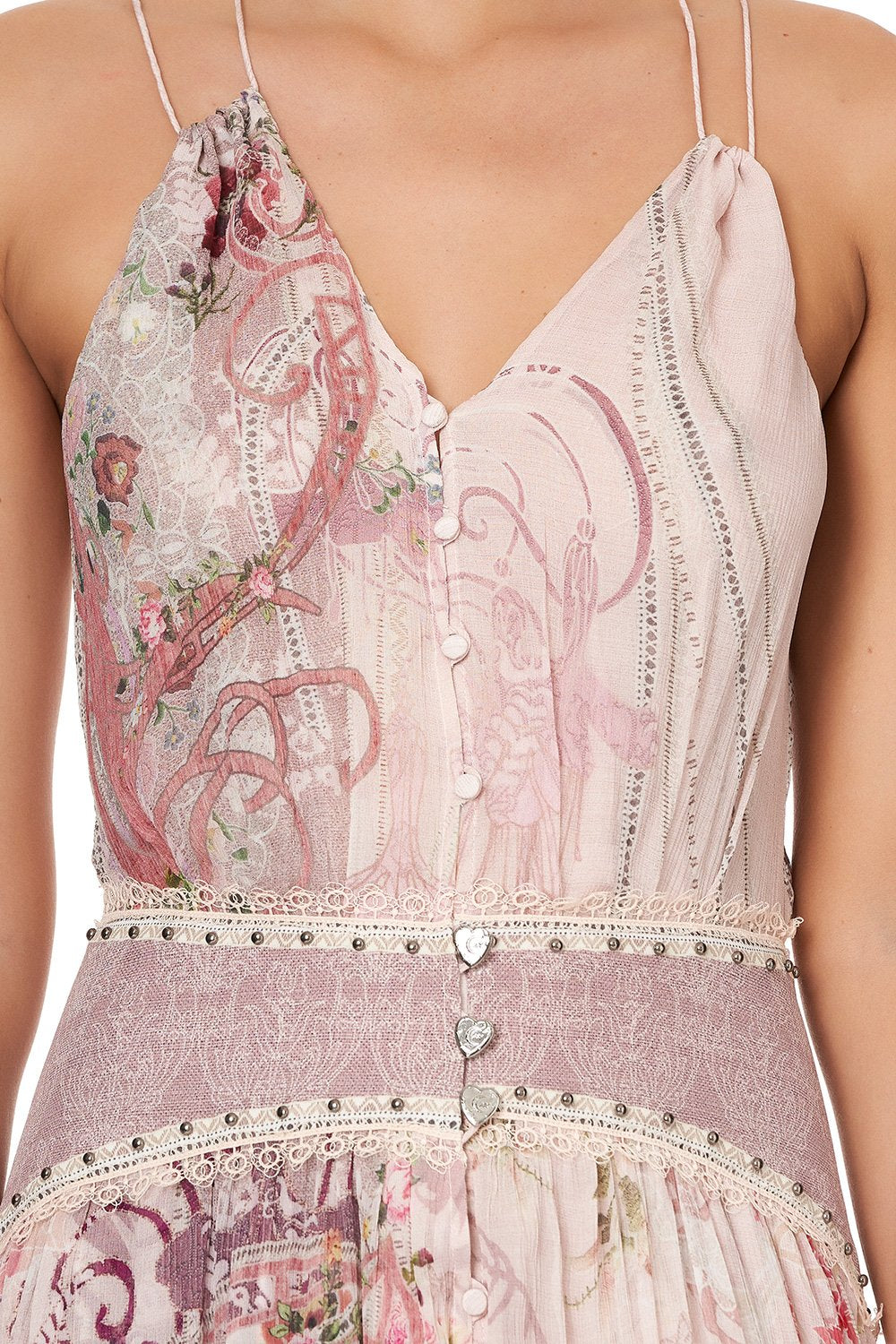 STRAP DRESS WITH SHAPED WAISTBAND ISTENANYA