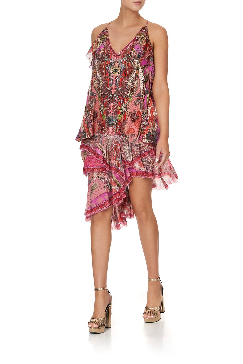 STRAP TOP WITH RUFFLE LOTUS LOVERS