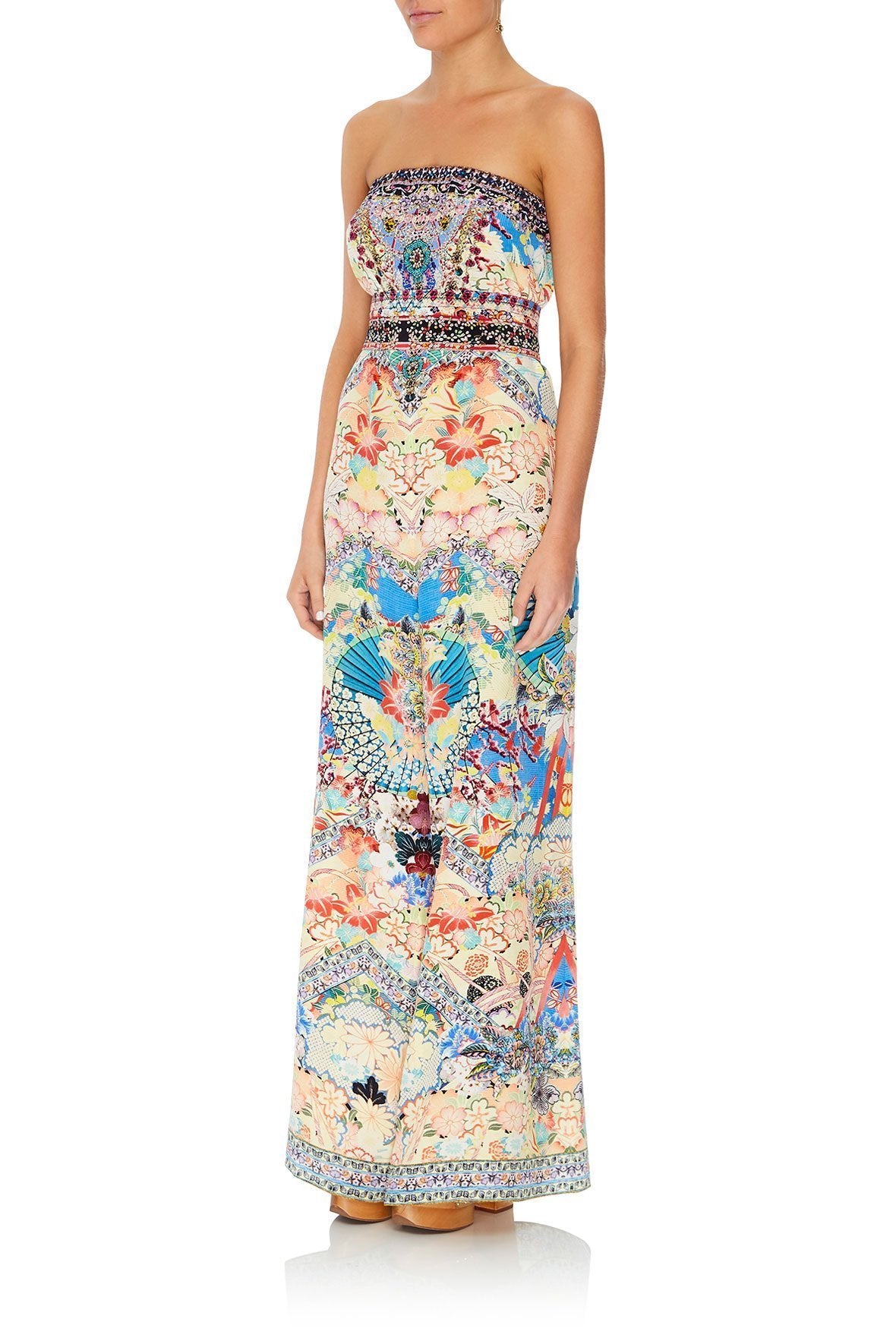 STRAPLESS JUMPSUIT WITH JKT BELT MISO IN LOVE