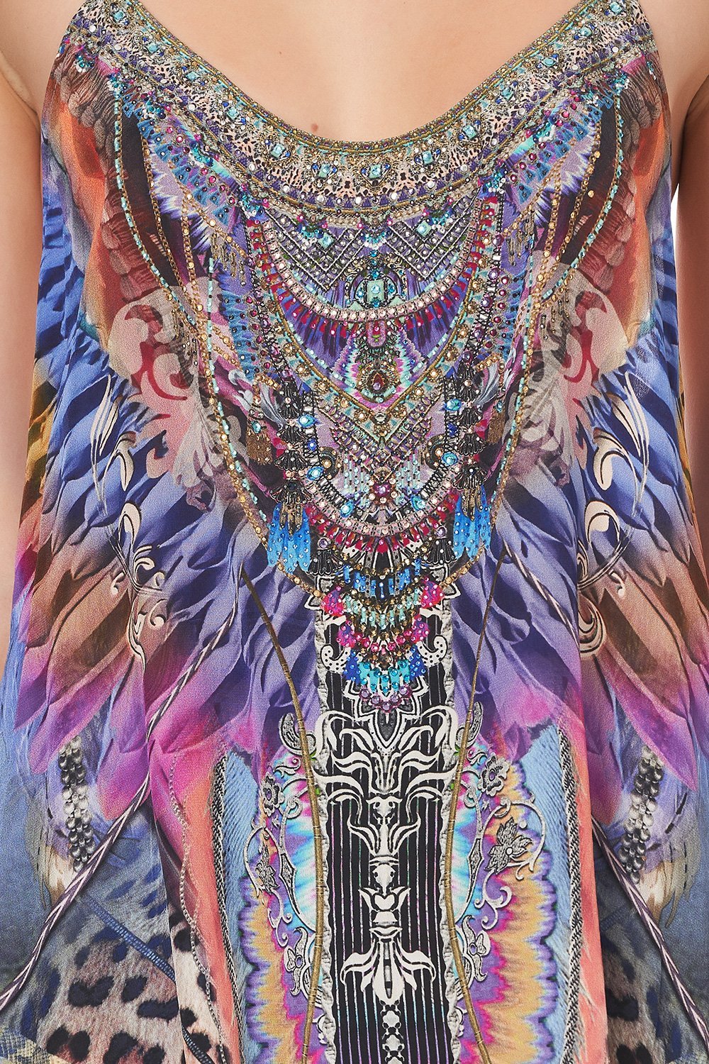 T BACK SHOESTRING TOP LOVE ON THE WING