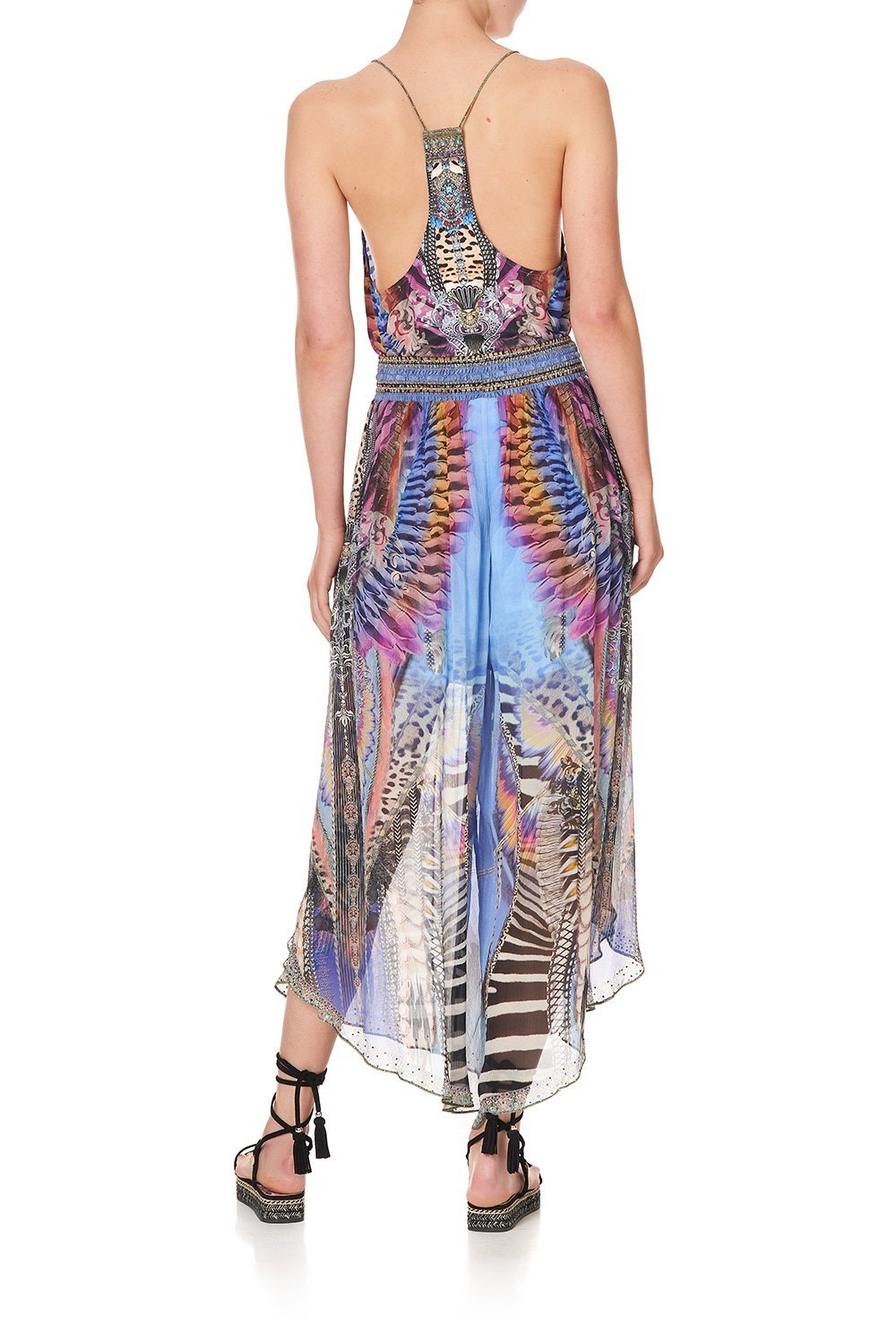 T BACK SHOESTRING TOP LOVE ON THE WING