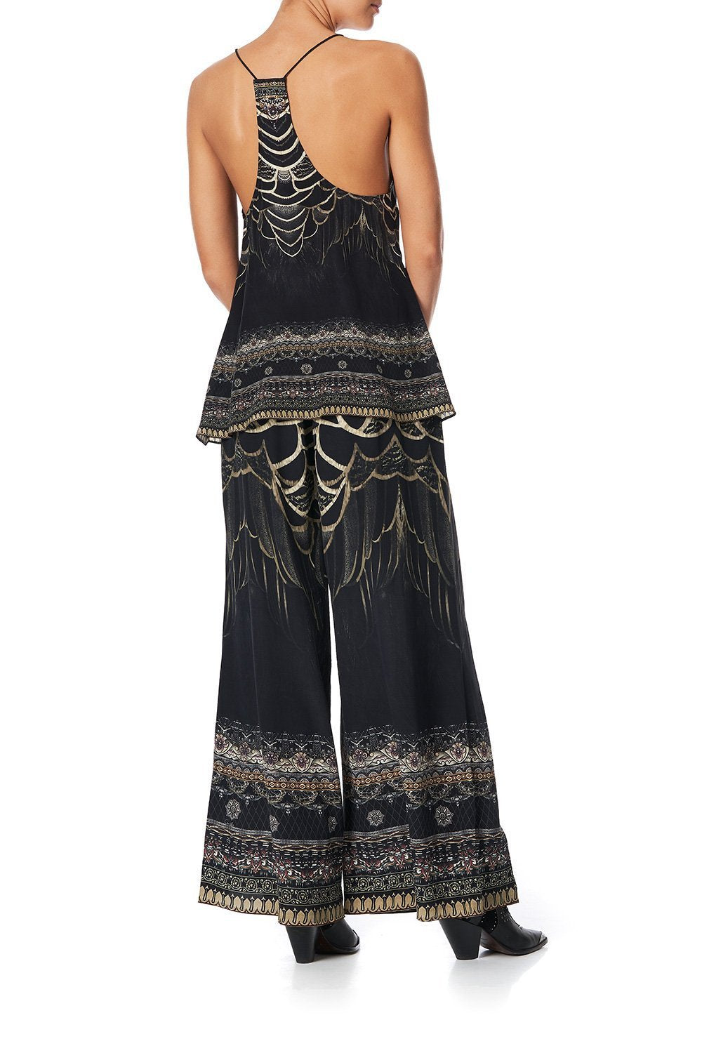 T BACK SHOESTRING TOP UNDER A FULL MOON