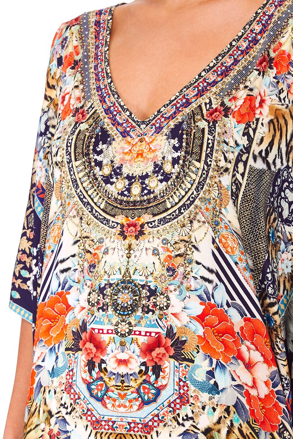 CAMILLA THE LONELY WILD BAT SLEEVE DRESS