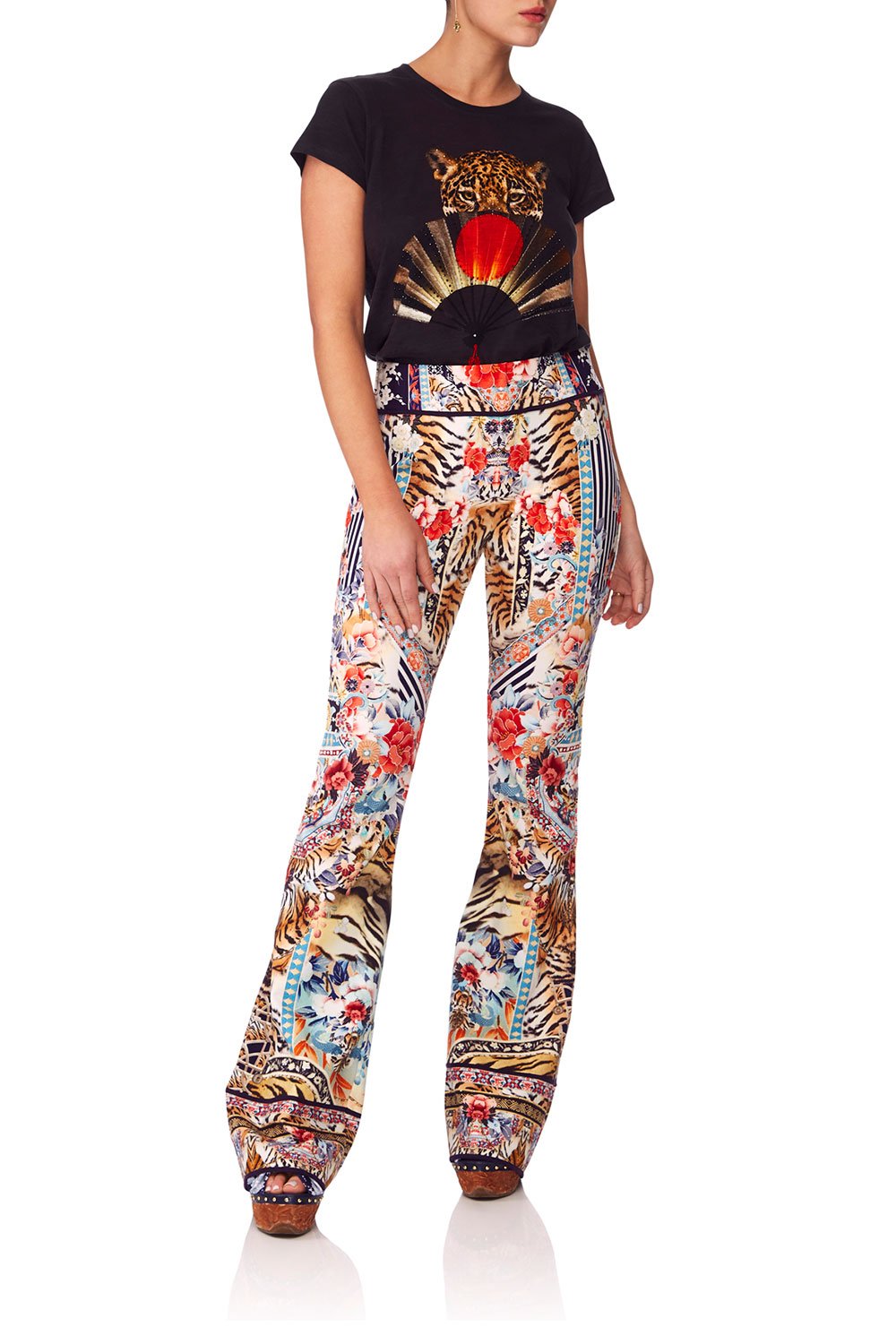 CAMILLA THE LONELY WILD FLARED PONTE TROUSER