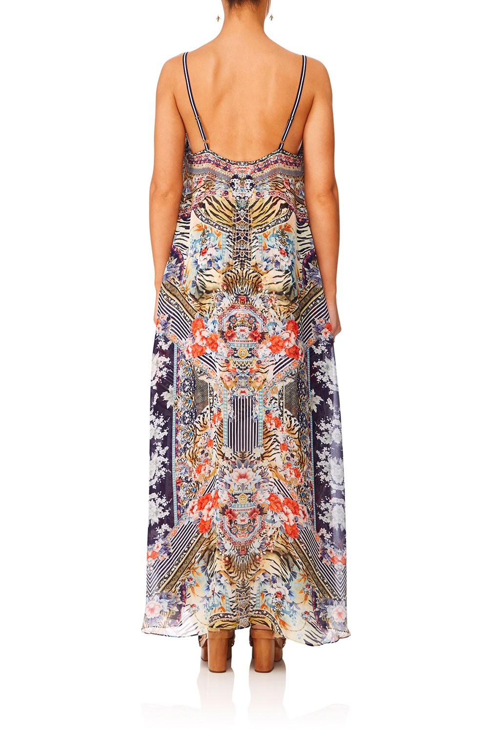 CAMILLA THE LONELY WILD MINI DRESS WLONG OVERLAY