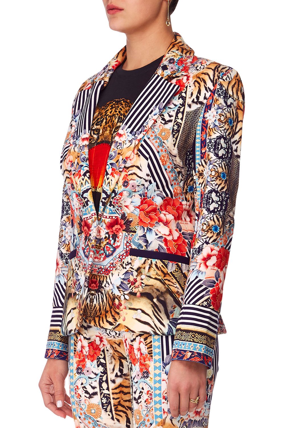 CAMILLA THE LONELY WILD PONTE FITTED JACKET