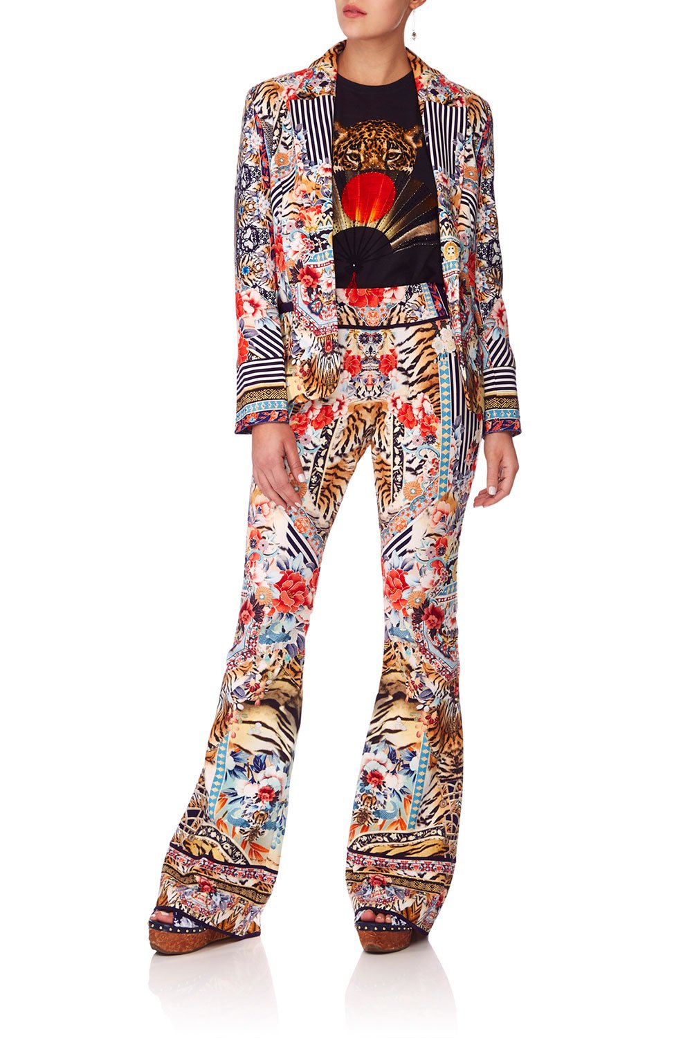 CAMILLA THE LONELY WILD PONTE FITTED JACKET