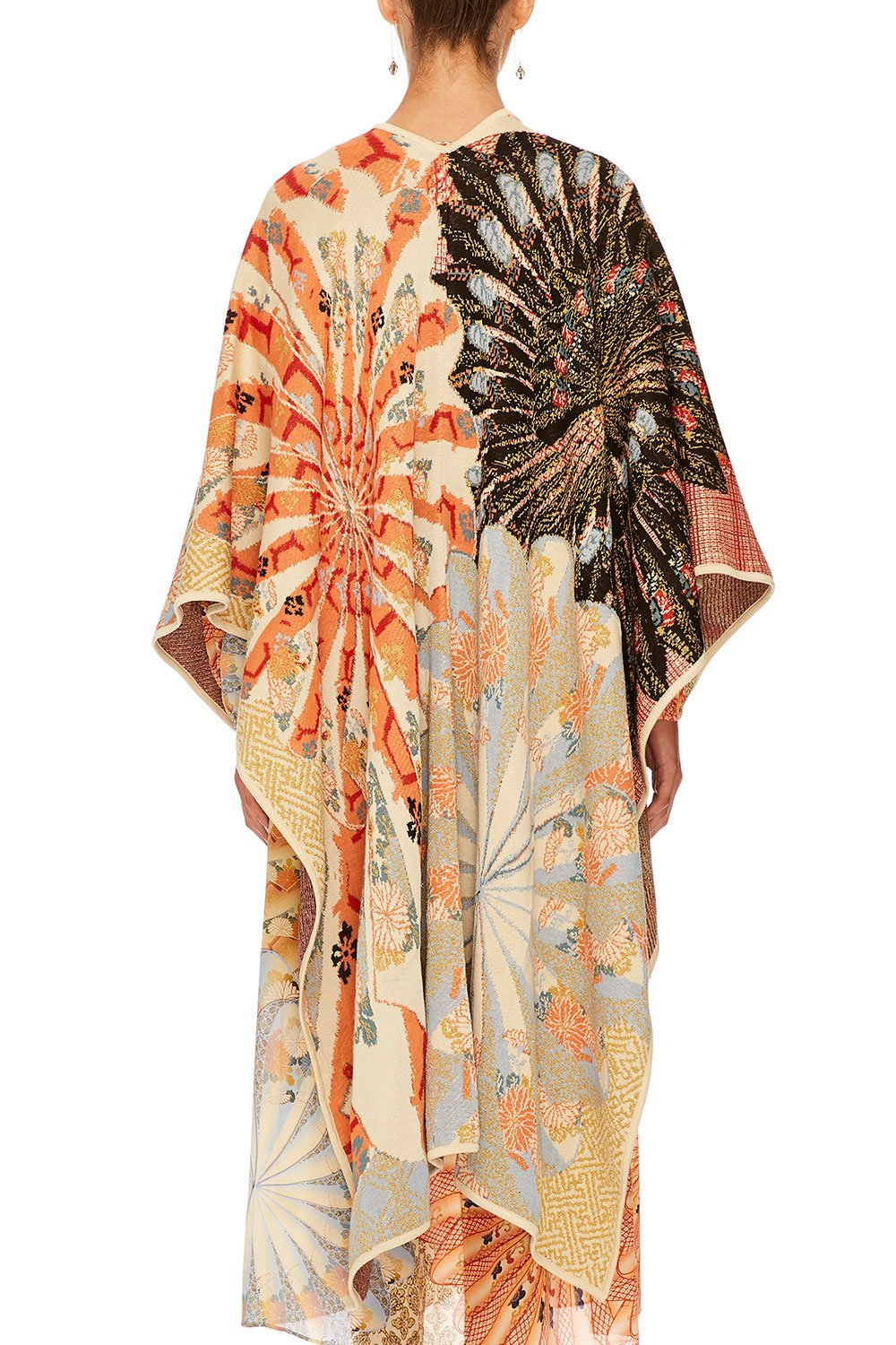 CAMILLA FOR THE FANS THROW OVER PONCHO