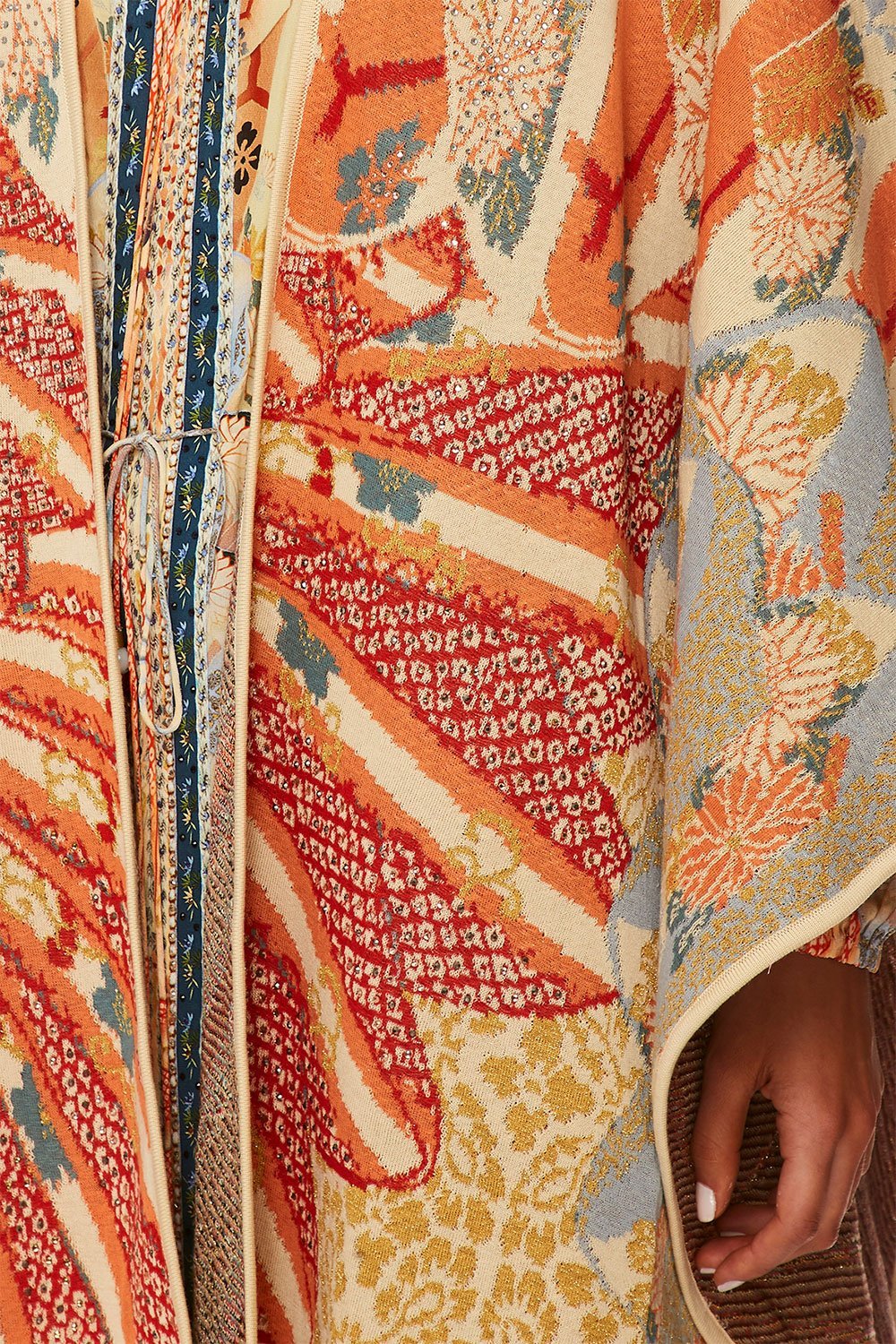 CAMILLA FOR THE FANS THROW OVER PONCHO