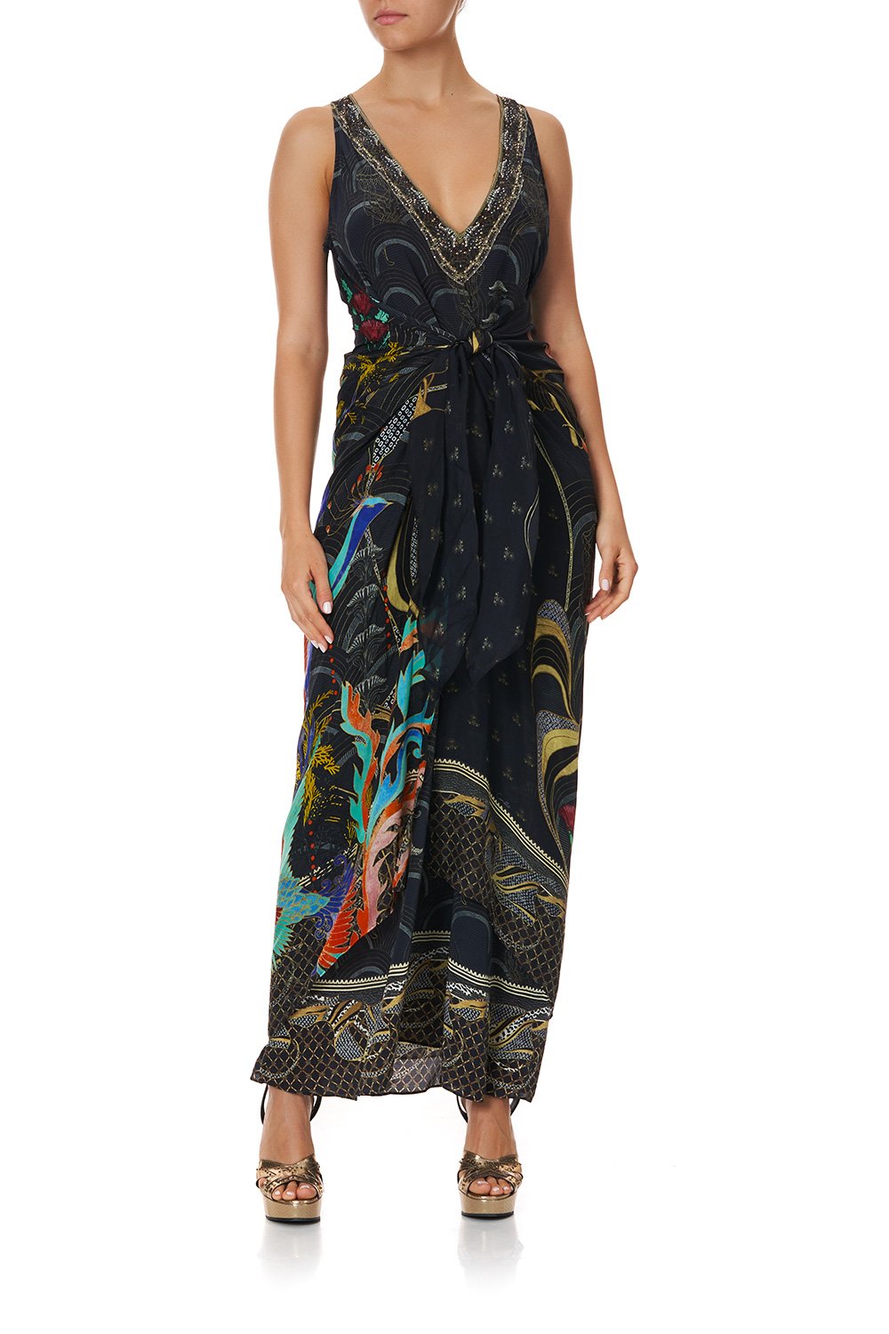 TIE FRONT MULTIWEAR DRESS WISE WINGS