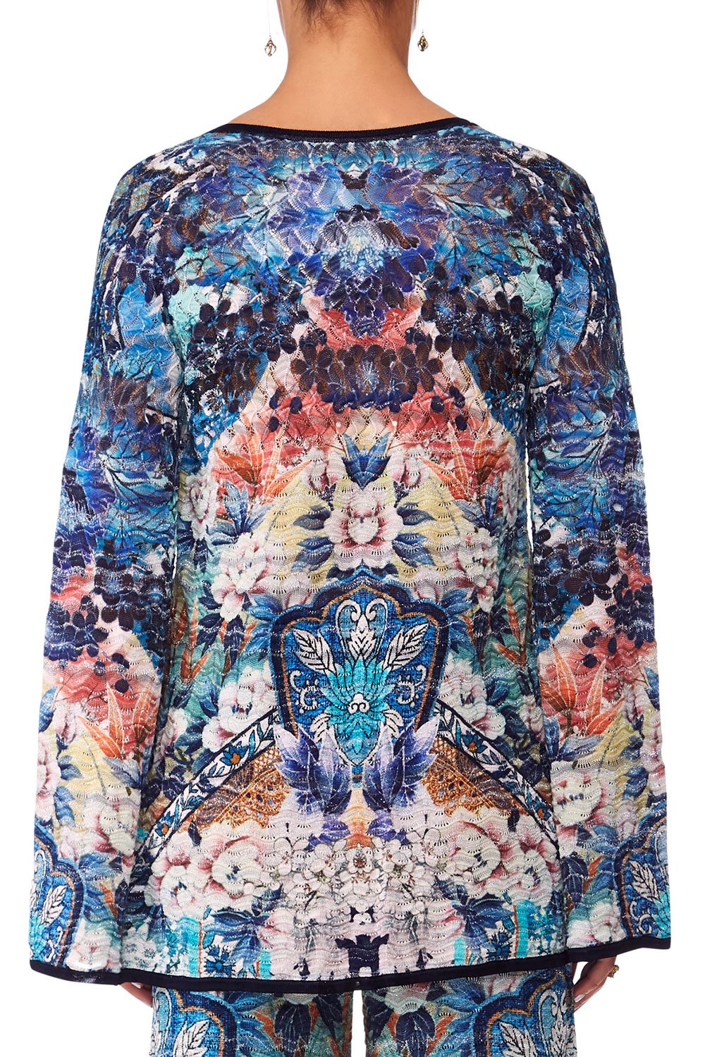 CAMILLA TOKYO TRIBE FANCY STITCH V NECK