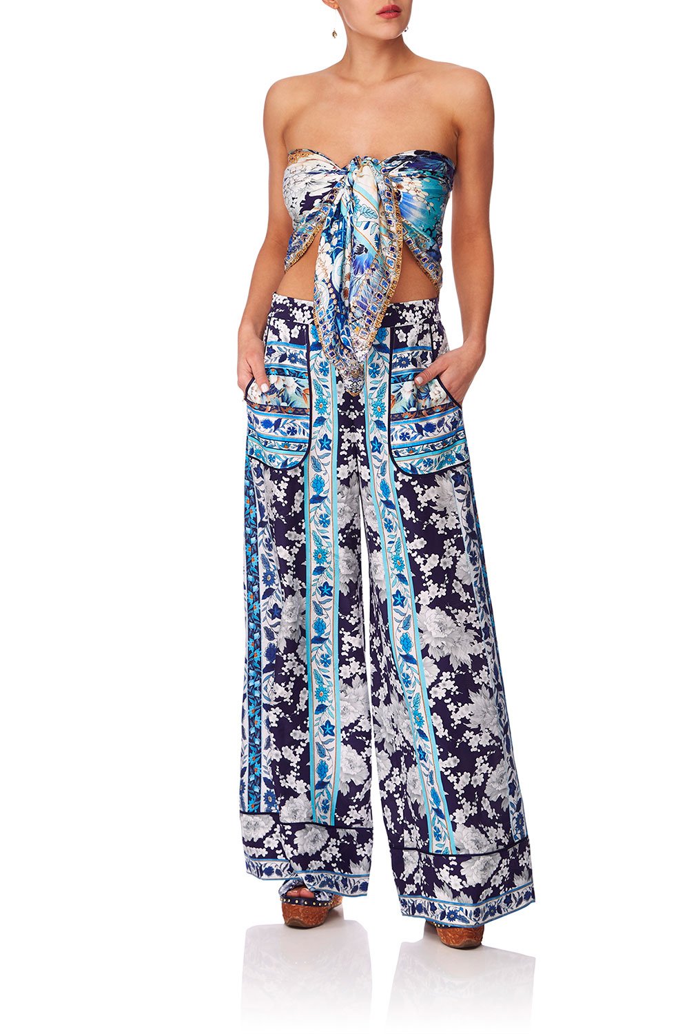 CAMILLA TOKYO TRIBE LARGE SQUARE SCARF