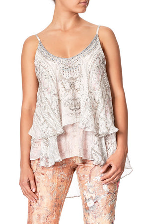 DOUBLE LAYERED CAMI CRYSTAL CASTLE