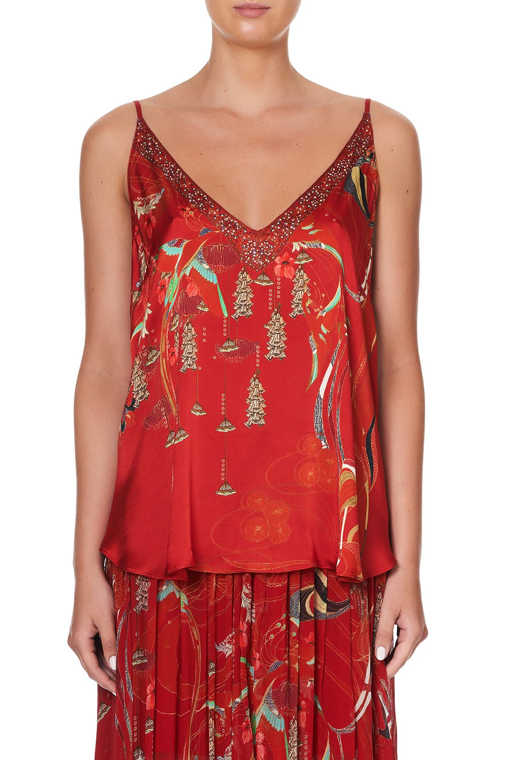 V NECK CAMI FORBIDDEN FRUIT