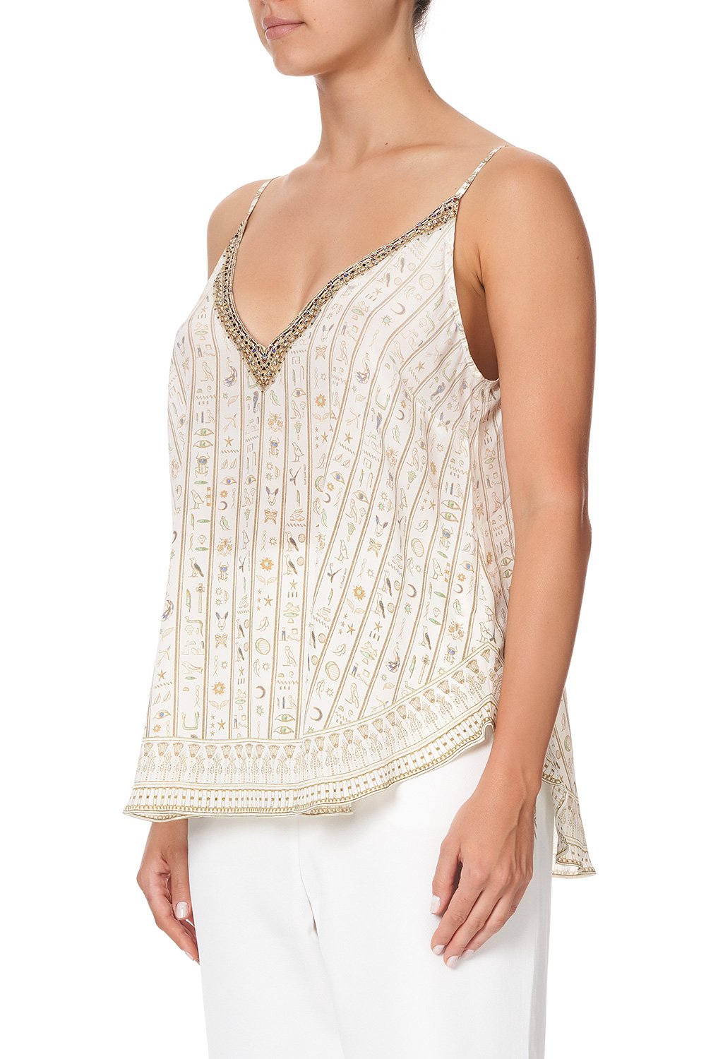 V NECK CAMI THE QUEENS CHAMBER