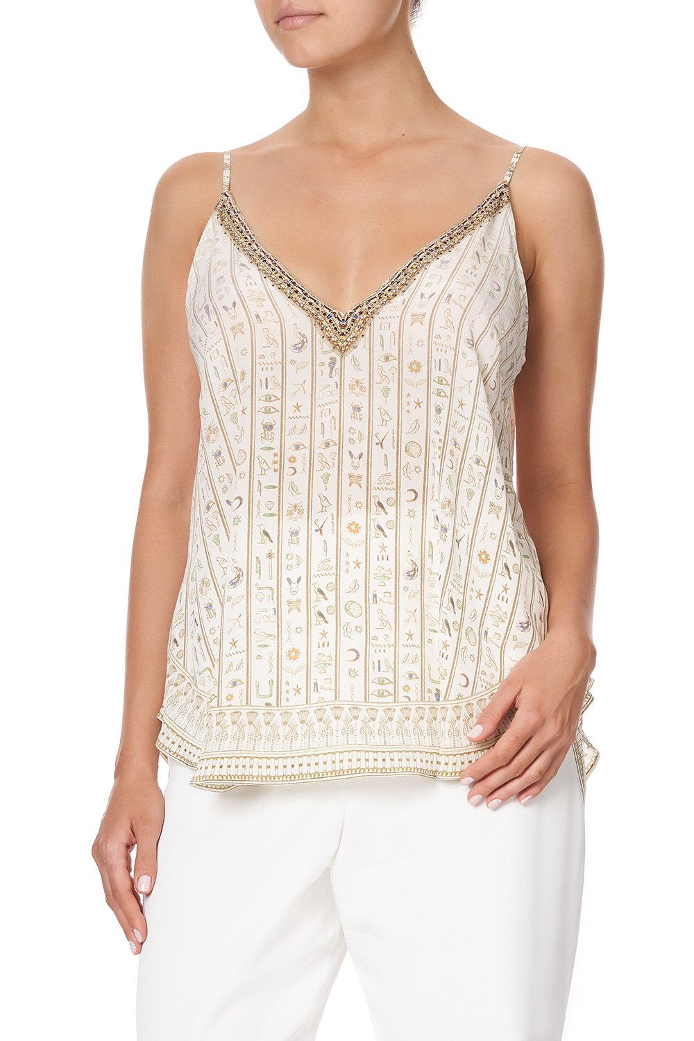 V NECK CAMI THE QUEENS CHAMBER