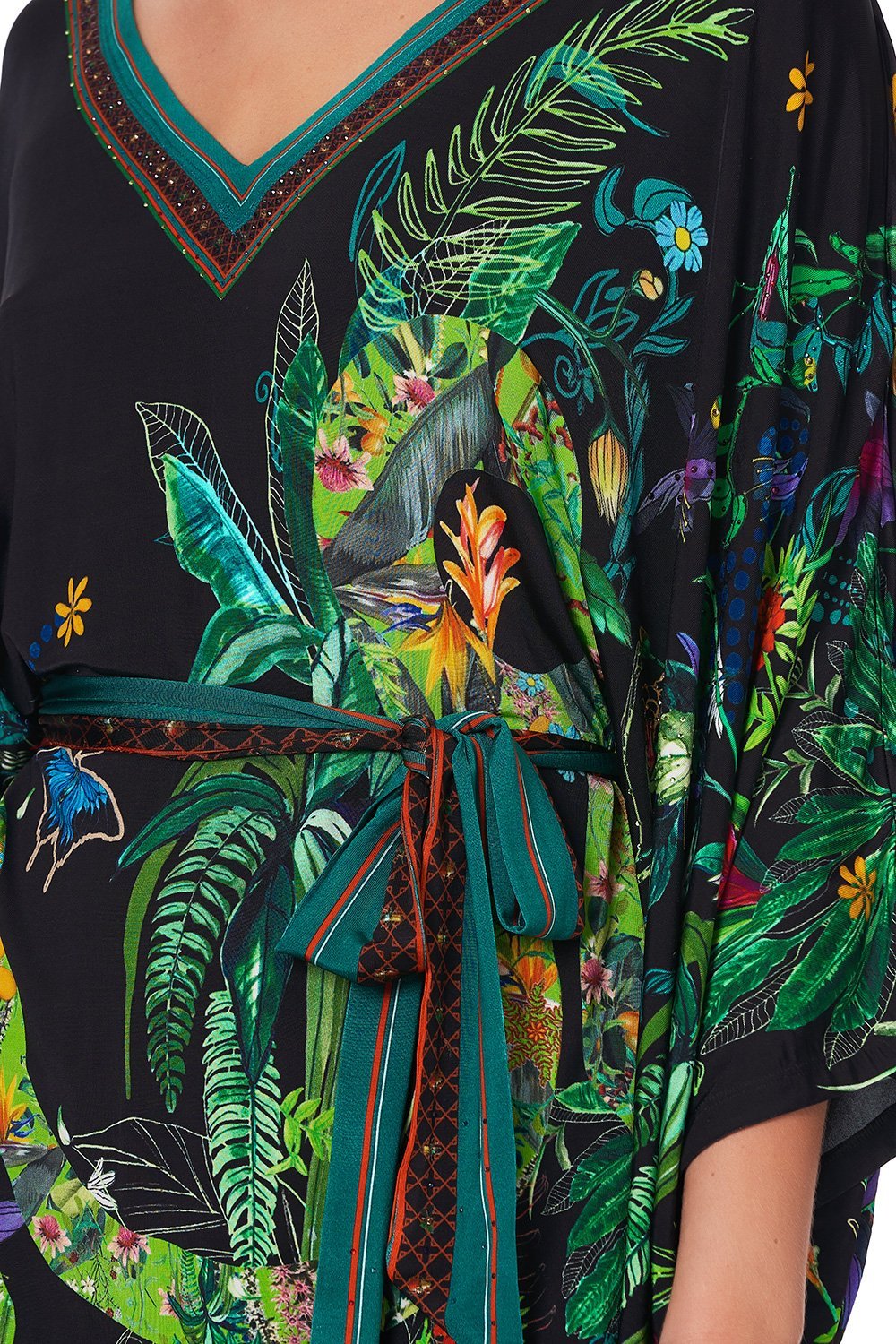 V NECK JERSEY SHORT KAFTAN TIE RIVER CRUISE