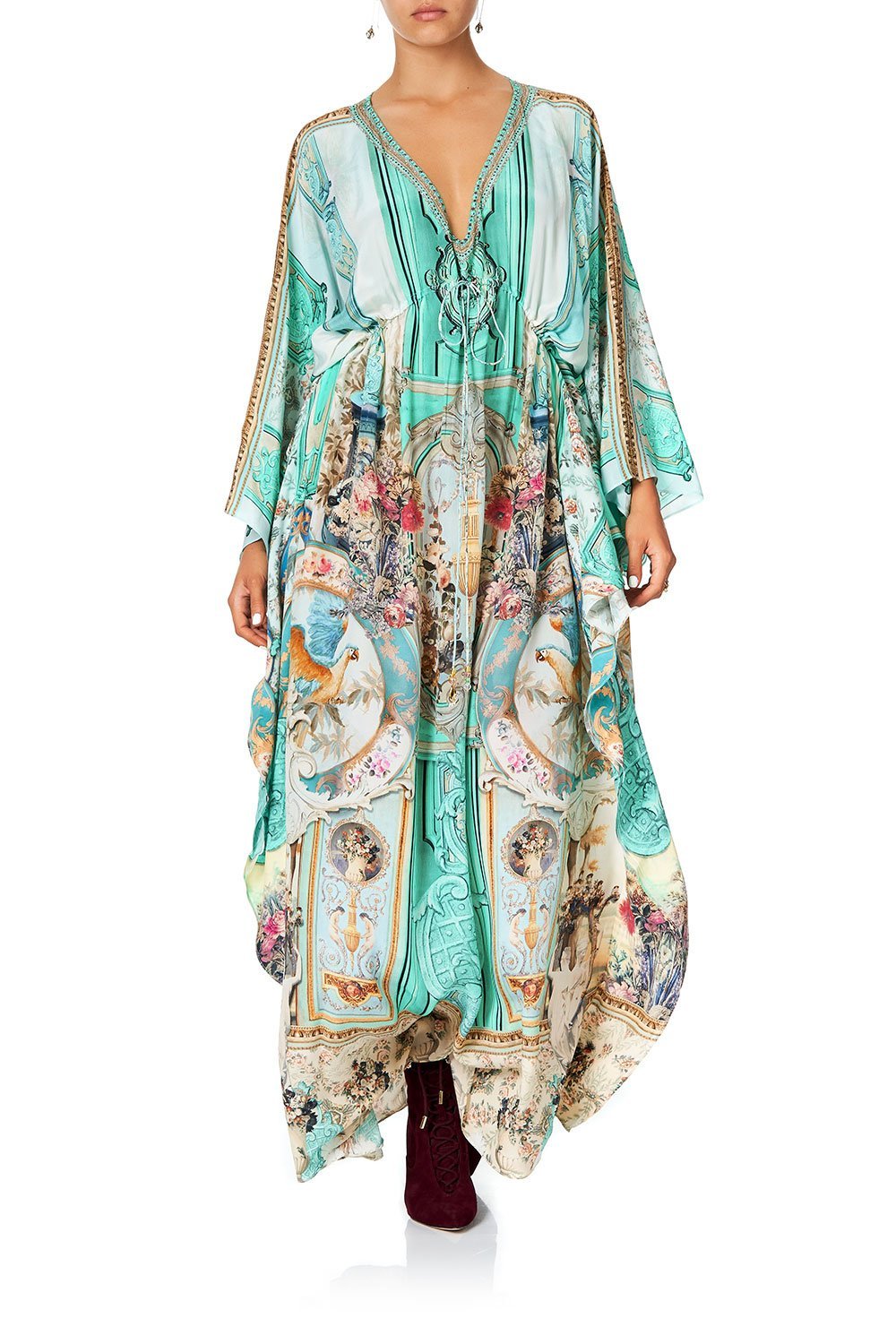 V-NECK KAFTAN WITH TIE WAIST I DREAM OF MARIE