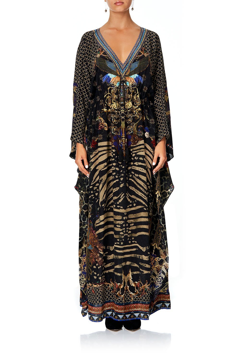 CAMILLA V-NECK KAFTAN WITH TIE WAIST THE NIGHT WE MET