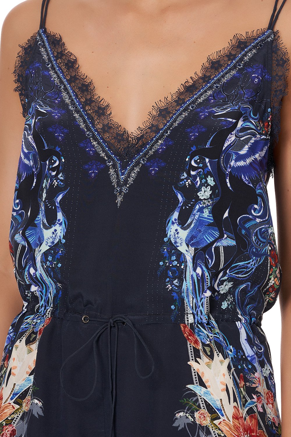 V-NECK LACE PLAYSUIT MARE MYSTIQUE