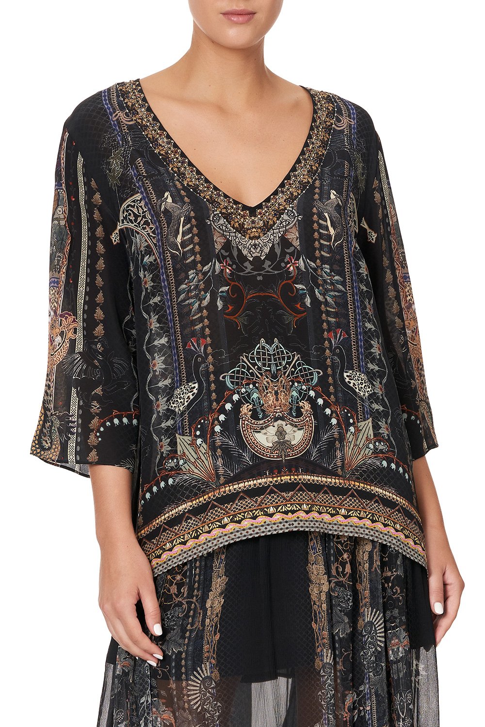 V-NECK OVERSIZED BLOUSE SON OF SEVEN QUEENS