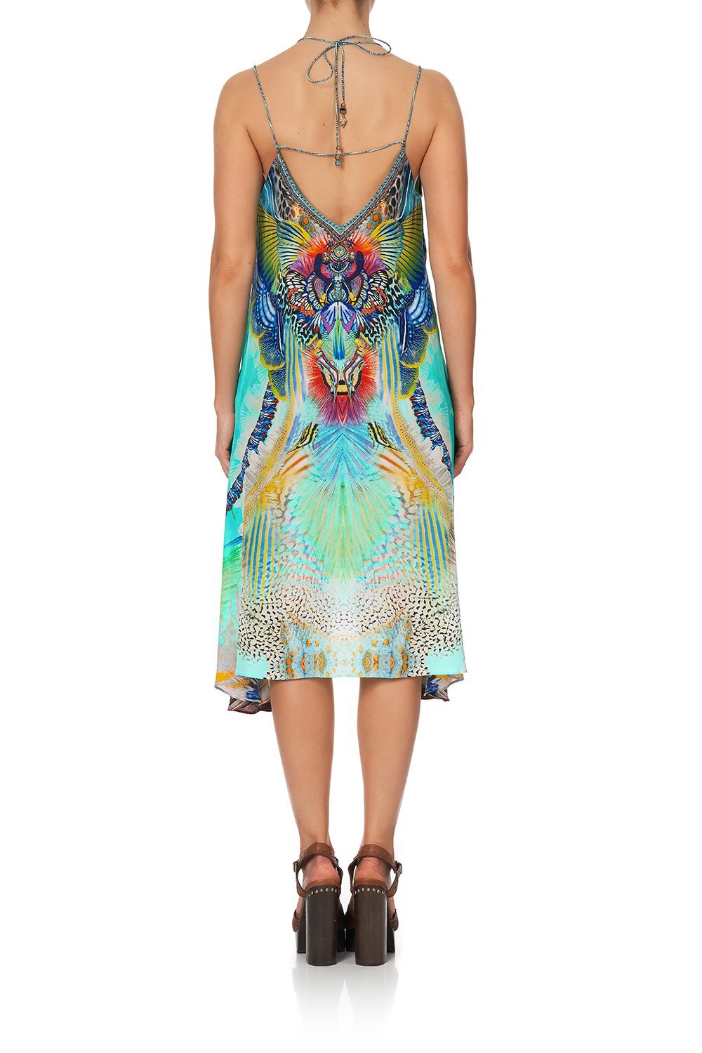 V-NECK STRAPPY FLARE DRESS REEF WARRIOR