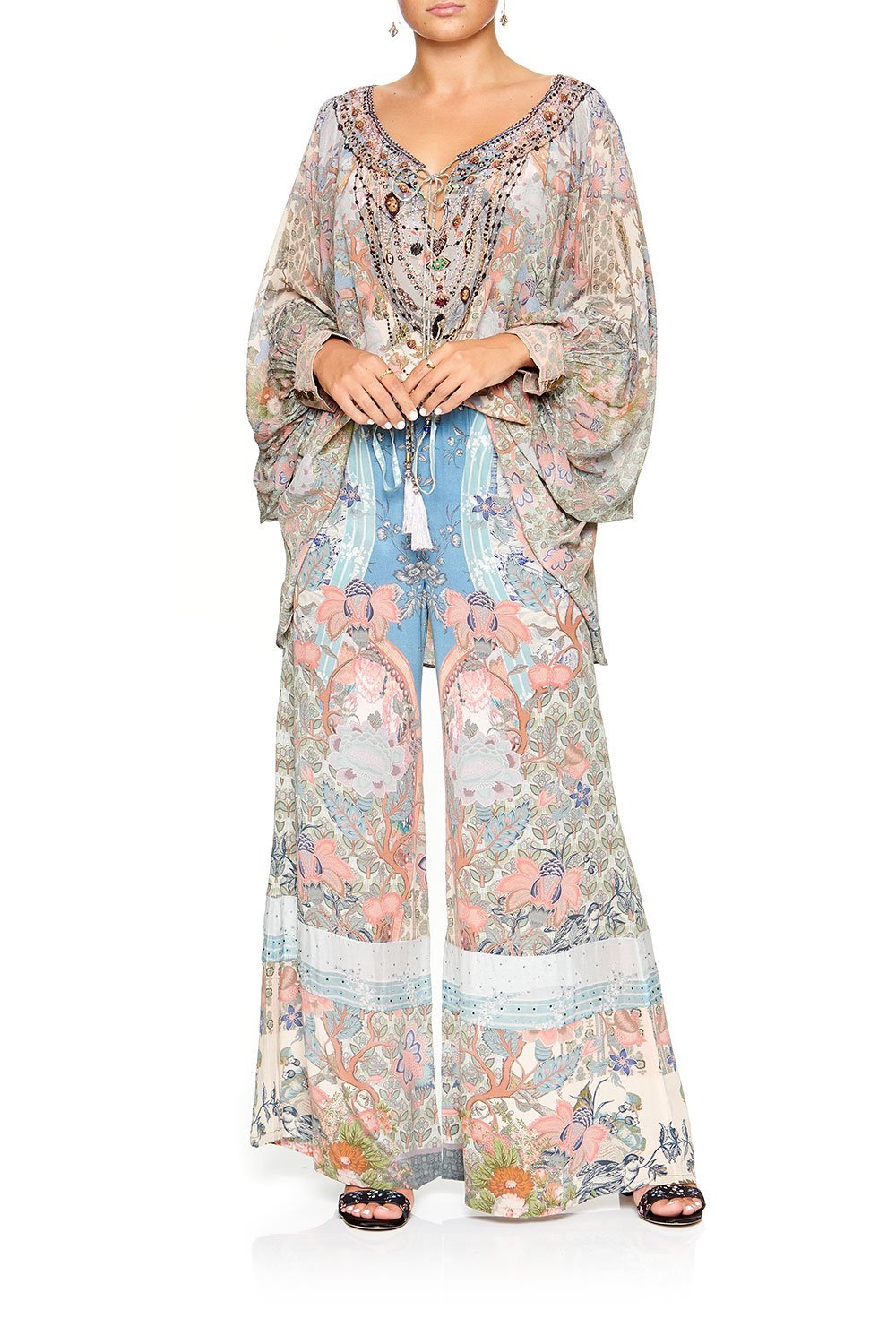 CAMILLA WIDE LEG DRAWSTRING WAIST PANT BLANCHES BLESSING