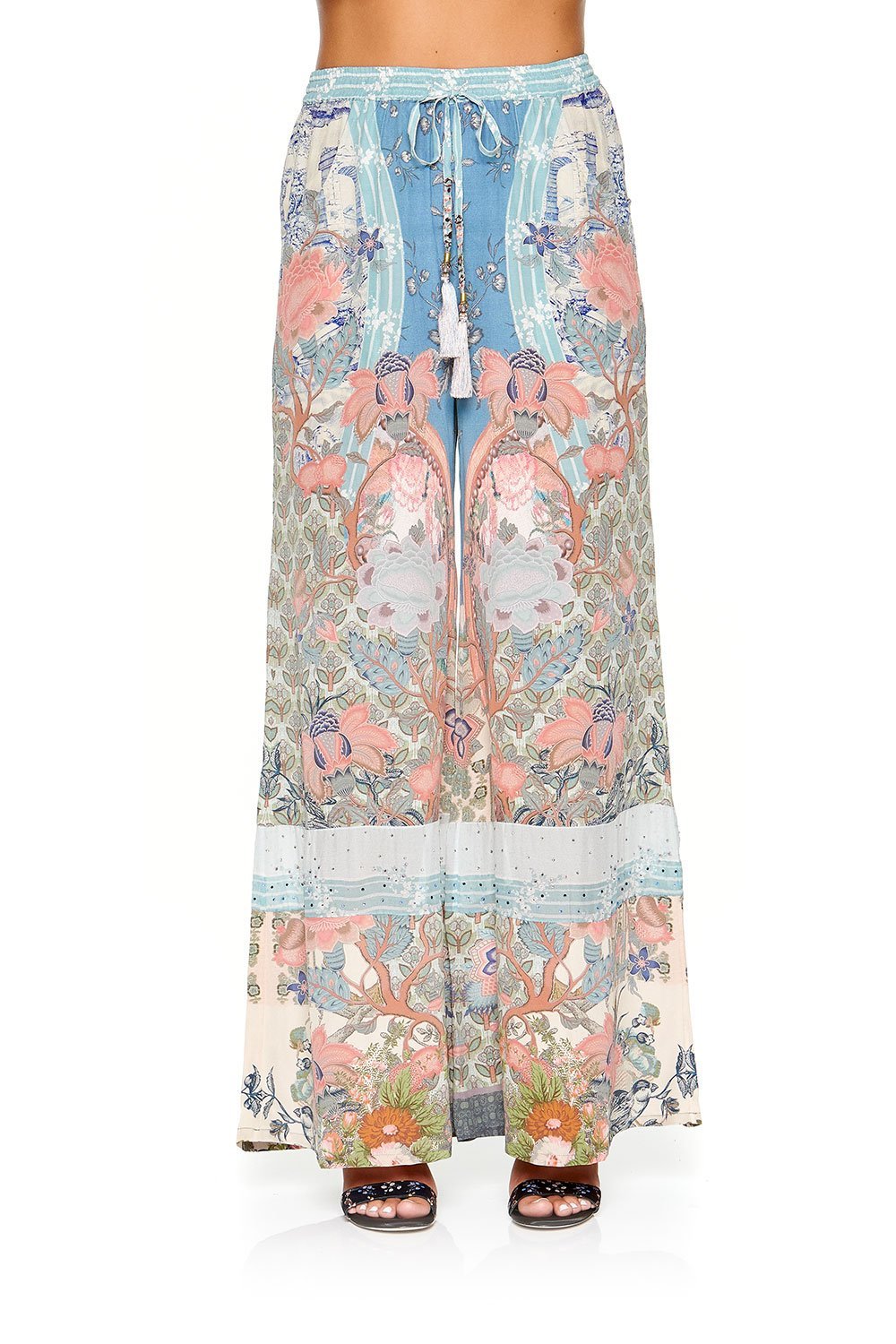 CAMILLA WIDE LEG DRAWSTRING WAIST PANT BLANCHES BLESSING