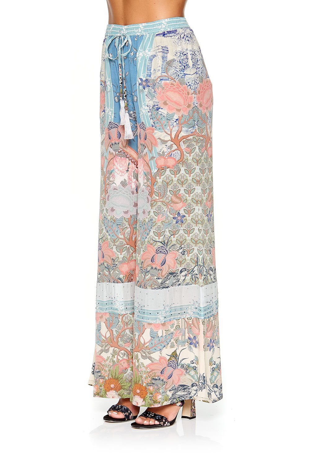 CAMILLA WIDE LEG DRAWSTRING WAIST PANT BLANCHES BLESSING