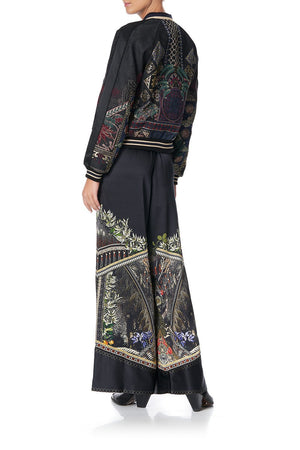 WIDE LEG PANT WITH SHAPED CUFF BOTANICAL CHRONICLES