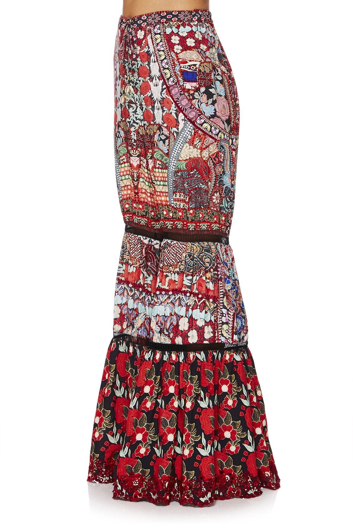 QUEEN ALIKA WIDE LEG TIERED PANT