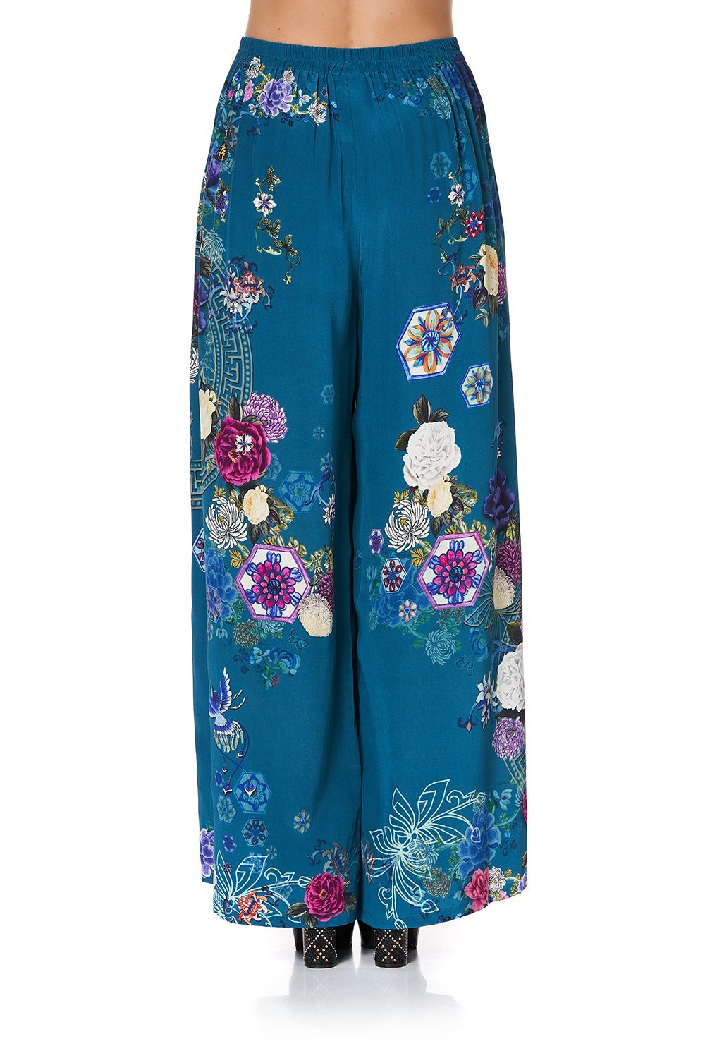 WIDE LEG TROUSER WITH FRONT POCKETS LUNAR GAZING
