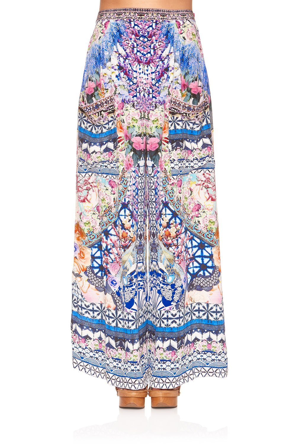 WIDE LEG TROUSER WITH POCKETS SHIBORI SHORES