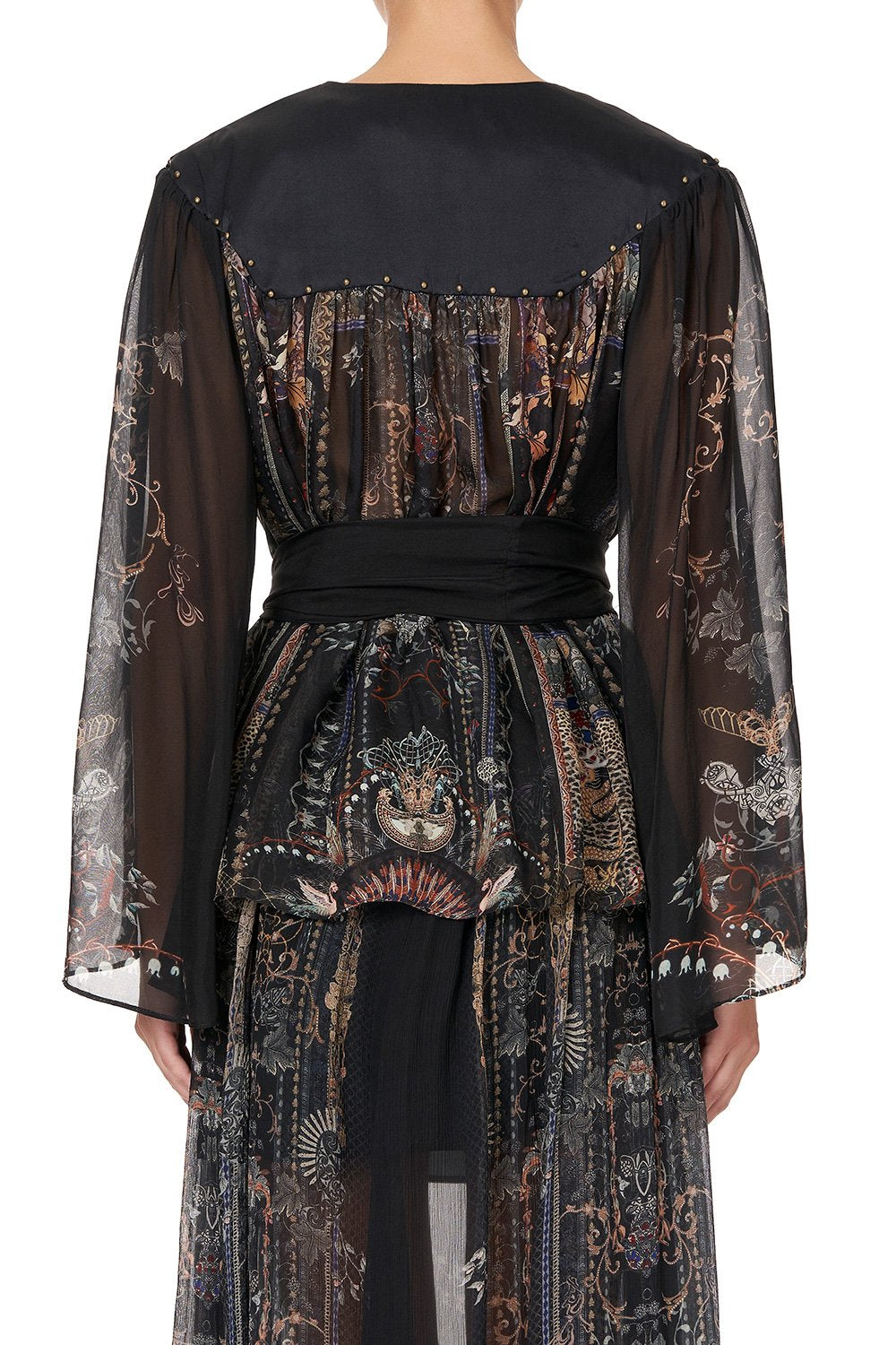 WRAP BLOUSE WITH YOKE SON OF SEVEN QUEENS