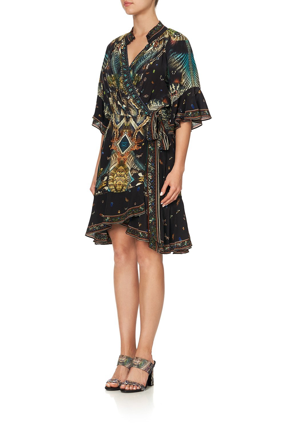 WRAP DRESS WITH RAGLAN SLEEVE MATERNAL INSTINCT