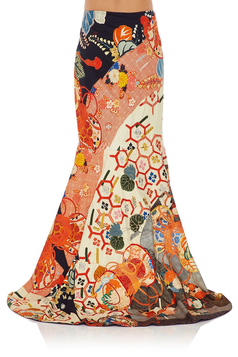 CAMILLA WRAP SKIRT WITH FRONT TUCKS KISSING THE SUN