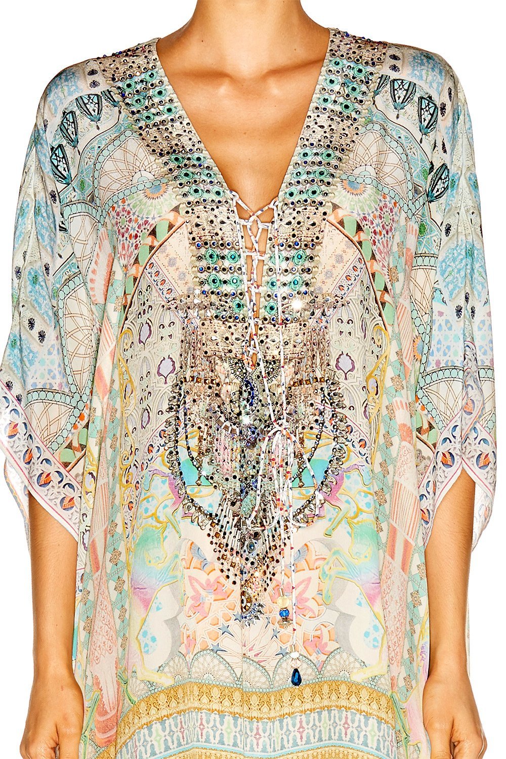 MY DUBAI DREAM SHORT LACE UP KAFTAN